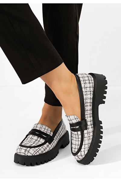 B T Shoes Biele mokasíny dámske Nety