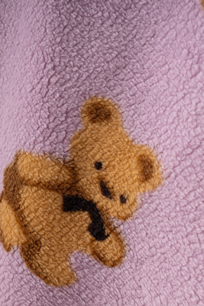 Bebitof My Baby Kumsal Teddy Bear Patterned Velsoft Blanket 90/100