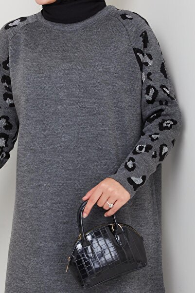 BisuModa Sleeveless Sim Detailed Knitwear Tunic Pants Set