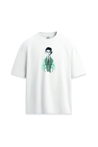 Darkia تي شيرت مطبوع بتصميم خاص للجنسين من فرانز كافكا