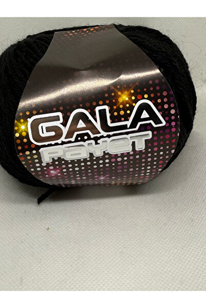 BALIM ÖRGÜ EVİ Gala Sequin Black 50 Gr/125M X10 Pieces Yumak