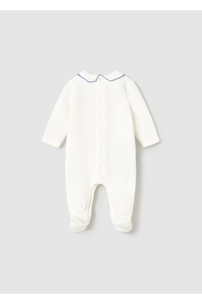 MAYORAL Newborn 2-Piece Velvet Jumpsuit Set