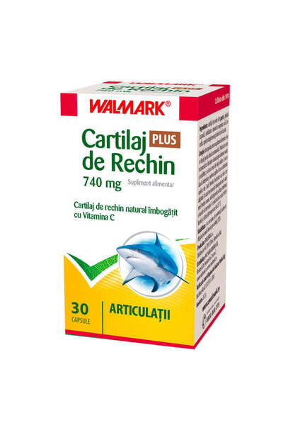 Other Shark Cartilage Plus 740mg + Vitamin C, 30 Capsules, Walmark