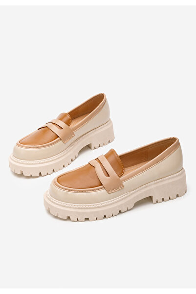 B T Shoes Béžové mokasíny dámske Jiana