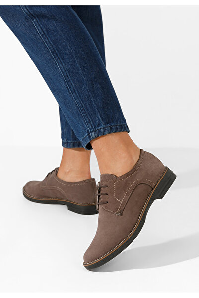 B T Shoes Hnedé kožené derby dámske Otivera V6