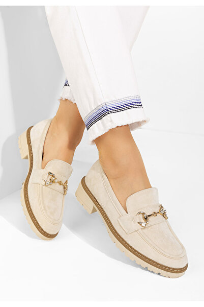 B T Shoes Béžové dámské mokasíny Erlinda