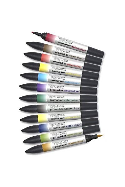 Winsor Newton ProMarker Vibrant Tones (13 Colors) Graphic Art Marker Set