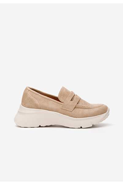 B T Shoes Almata khaki platform loafers