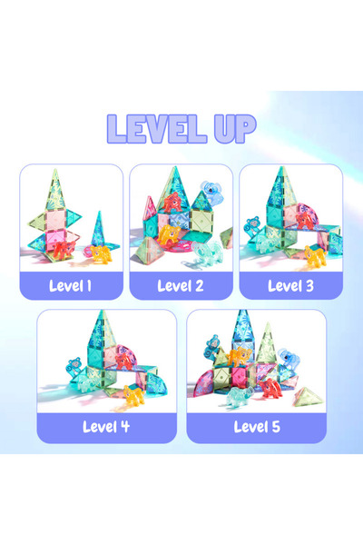 Mideer Colorful Magnetic Tiles 40 pcs