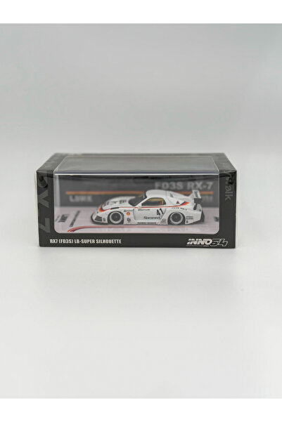 Inno 64 Models Inno64 1/64 Mazda RX7 (FD3S) LB Super Silhouette, white/orange/black
