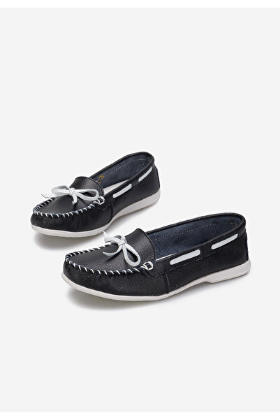 B T Shoes čierne kožené mokasíny dámske Regna