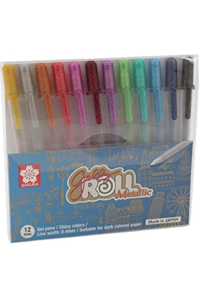 Sakura قلم حبر جل معدني جيلي رول