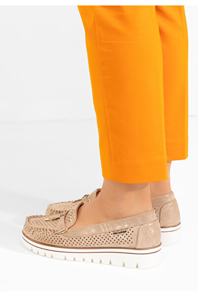B T Shoes Women's summer loafers Manise V4 gold