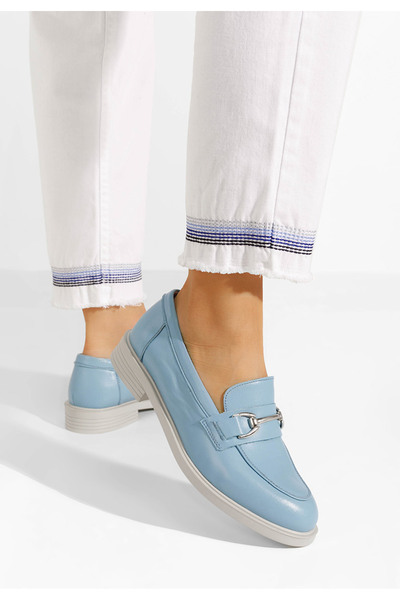 B T Shoes Svetlo modré losfers dámske Noreen