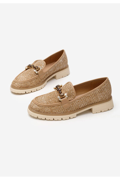 B T Shoes Camelové mokasíny dámske Cornelia