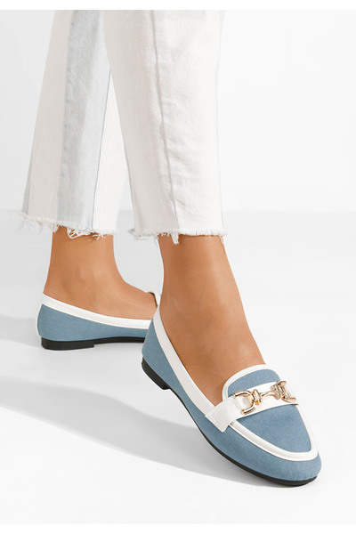 B T Shoes Loafers γυναικεια Maribel Γαλάζιο