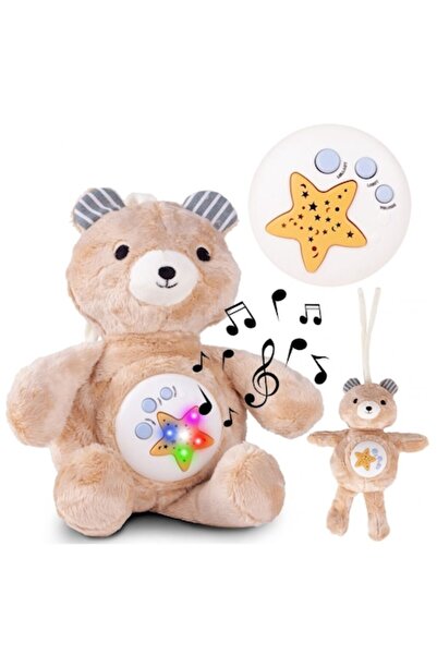 SOLTOY Плюшена играчка със светлинен проектор и успокояващи звукови ефекти SO...