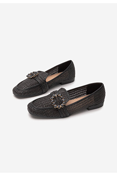 B T Shoes Čierne mokasíny dámske Megan