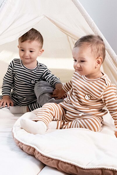 Little Gusto Organic Cotton Camisole Modal Brown Baby Set