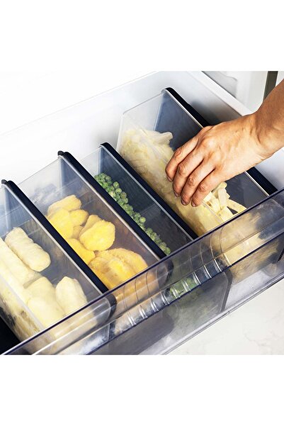 GenelTedarik حاوية تخزين ثلاجة وفريزر عميقة مع غطاء مقاوم للكسر سعة 2.1 لتر