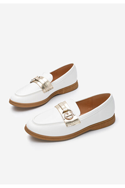 B T Shoes Loafers γυναικεια Garina λευκά