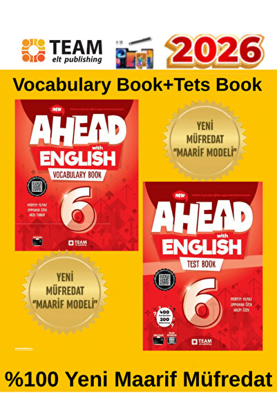 Team Elt Publishing Ahead with English 6.Sınıf 2026 %100 Yeni Maarif Müfredat...