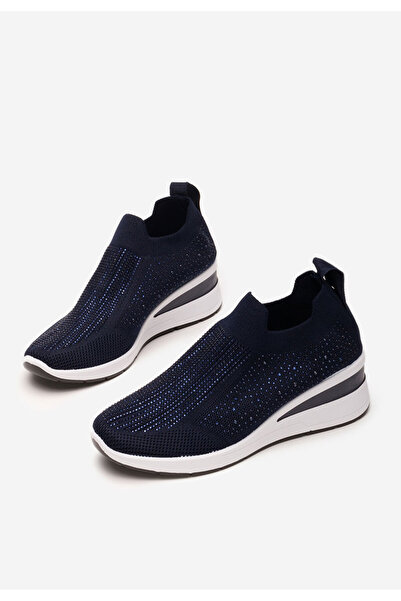 B T Shoes Tmavě modré slip on tenisky Amelie