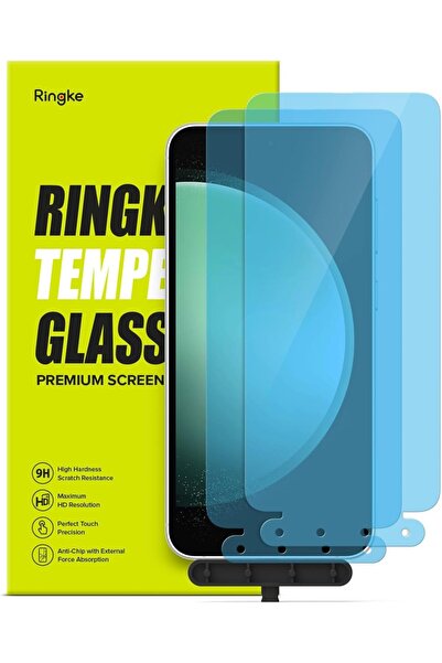 Ringke واقي شاشة زجاجي مُقسّى لهاتف سامسونج جالاكسي S23 FE | عبوة من قطعتين م...