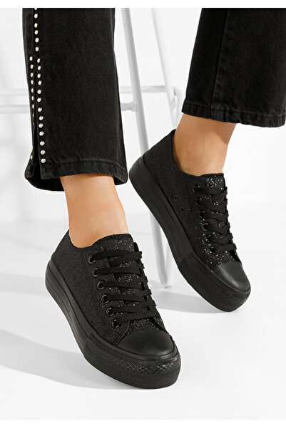 B T Shoes Γυναικεία sneakers Casuallia μαύρα