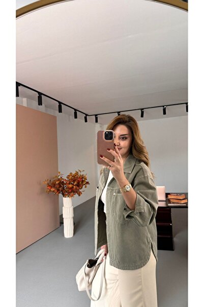 TLG Women's Pocket Detail Gabardine Jacket