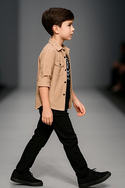 Esterella Linen Blend Shirt T-Shirt Pants Set/ Linen Shirt T-Shirt /3-Piece Set