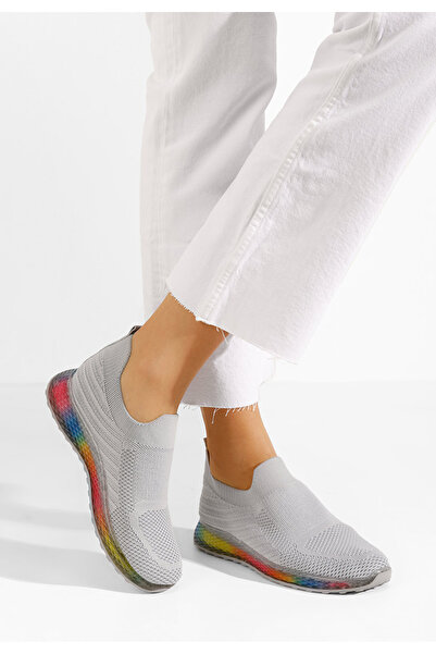 B T Shoes Šedé sportovní boty dámské Vadia V2