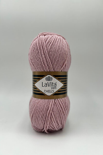 LaVita Yarn خيط تريكو يدوي من تشيلز، أكريليك 100%، 100 جرام (4134 بودرة)