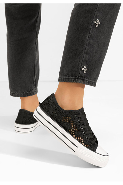 B T Shoes Γυναικεία sneakers Mylanca μαύρα