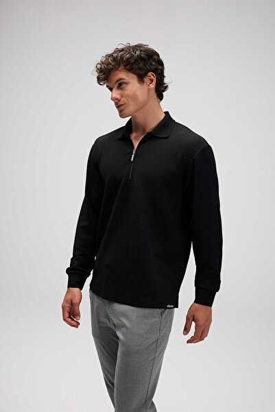 Ellesse Men's Polo Sweatshirt Em601-Bk