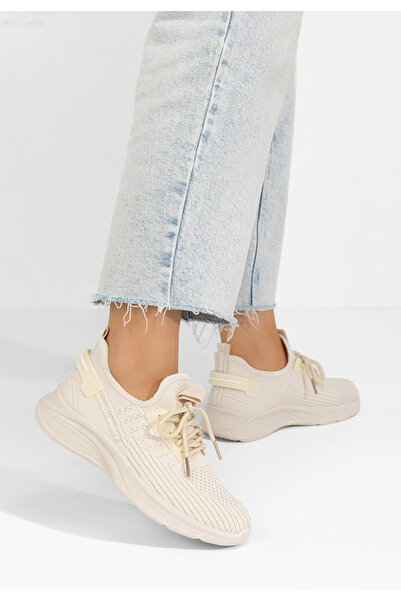 B T Shoes Béžové bežecké tenisky dámske Codrina