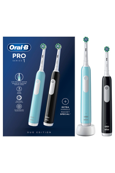 Oral-B Set 2 periute de dinti electrice D305 Pro, Albastru / Negru