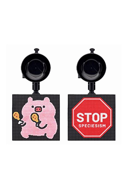 SOMIC Bluetooth LED Akıllı Ekran – Araba & Oda Dekor, Telefon Kontrollü Emoji...