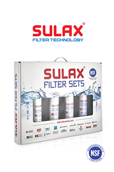 SULAX Inline Su Arıtma Filtre Seti Kutu