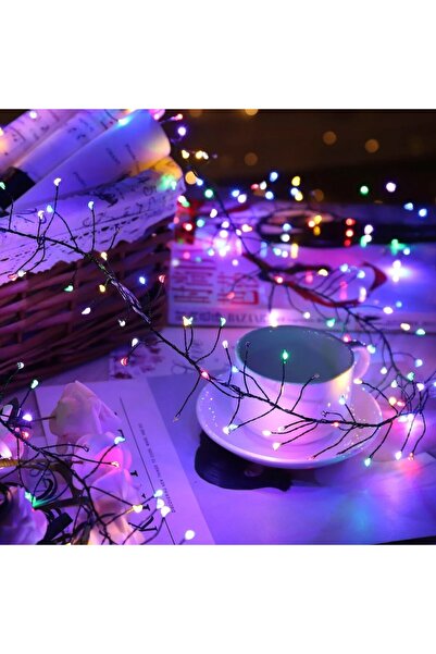 Flippy ® Cluster Linear Christmas Lights, 3 m, 100 LEDs, USB, 3V, Multicolor, 8 Modes, Remote