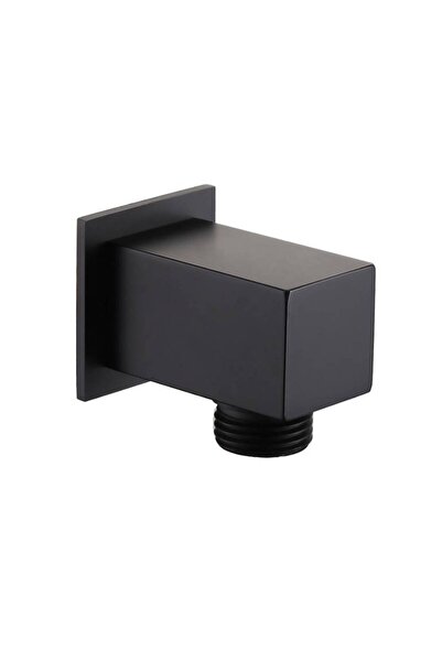 EBDAA HOME منفذ توصيل حائطي أسود بمرفق