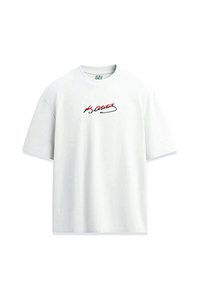 Darkia تي شيرت مطبوع عليه تصميم مصطفى كمال أتاتورك باللونين الأحمر والأسود لل...