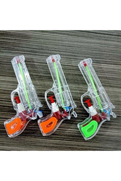 dalip Pistol cu apă, Flippy, pentru copii, plastic, 16 x 5 x 2 cm, transparent/portocaliu