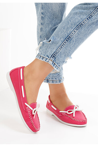 B T Shoes Růžové dámské mokasíny Locanda