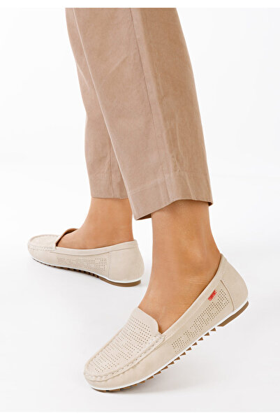 B T Shoes Béžové mokasíny dámske Yareli