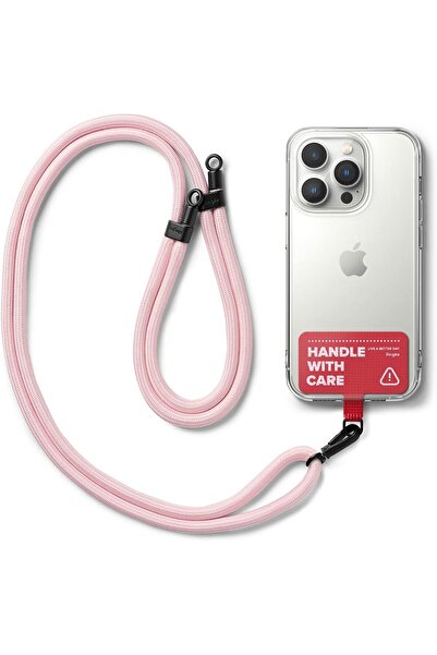 Ringke حزام حامل مصمم لحزام الكاميرا وحزام الهاتف | وردي (أحمر مشمع)