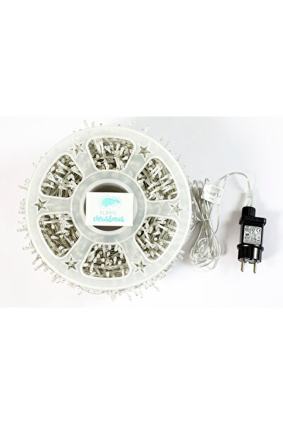 Flippy Instalație liniară de Crăciun, sârmă transparentă, 50 m, alb cald, 2000 LED-uri,