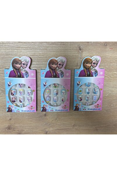 SANRIO Capybara Elsa Çocuk Takma Tırnak Yapışkanlı