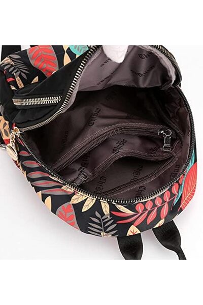 Generic Gocokia Women's Print Triple-use Shoulder Bag Large Capacity Backpack