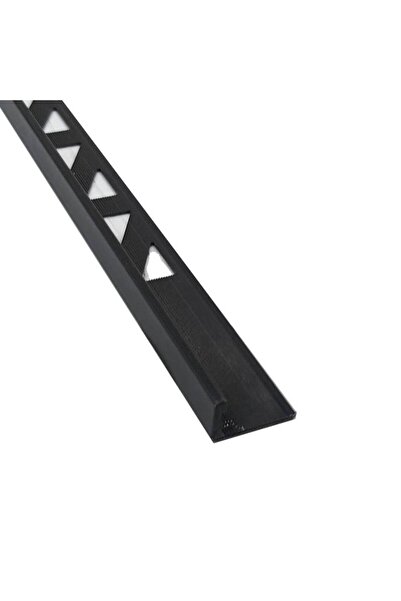 EBDAA HOME زاوية سيراميك ألومنيوم سوداء 10 مم